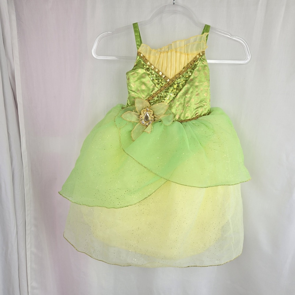 Disney Parks Tiana Dress Costume The Princess And The Frog Size 3 Dress Up